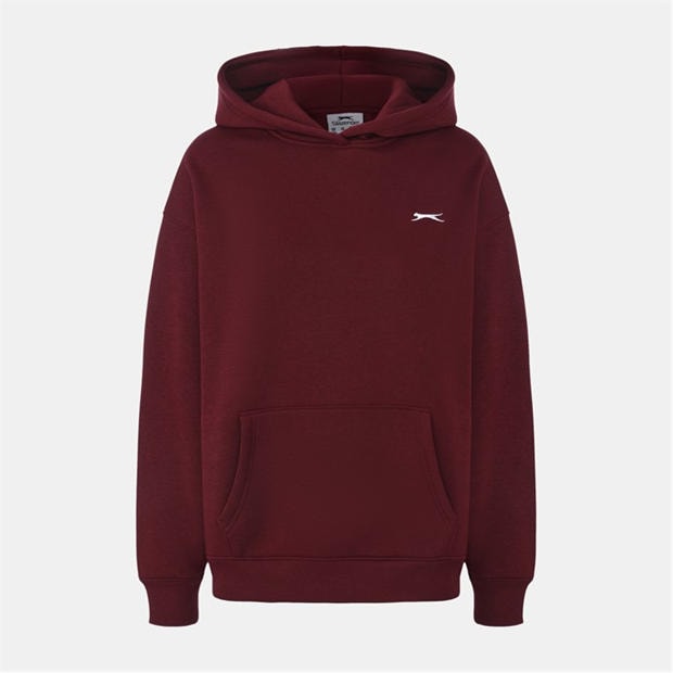 Burgundy - Slazenger - Fleece Hoodie Womens