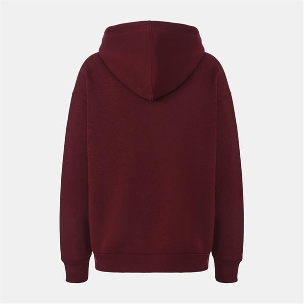Burgundy - Slazenger - Fleece Hoodie Womens