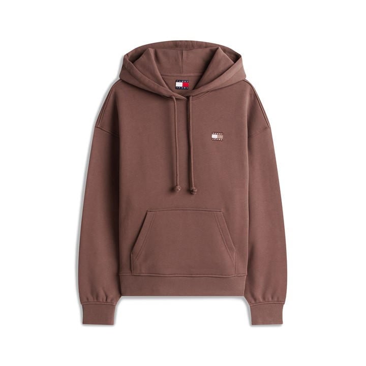Tommy Jeans Women's Brown Badge Hoodie in Size 12, Sports Direct