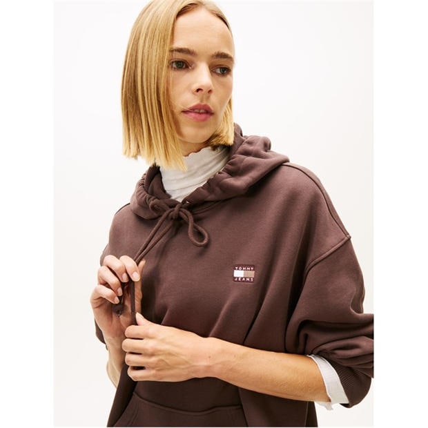 Black Walnut - Tommy Jeans - Badge Hoodie
