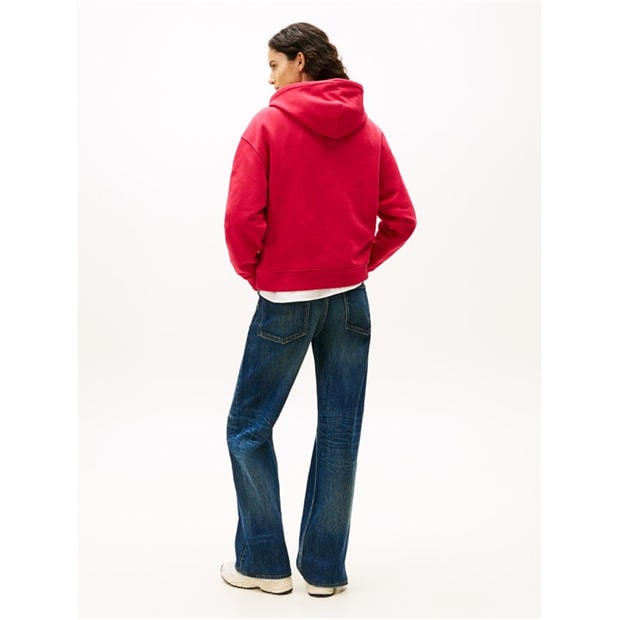 Rubīna Rabarbera - Tommy Jeans - Badge Hoodie