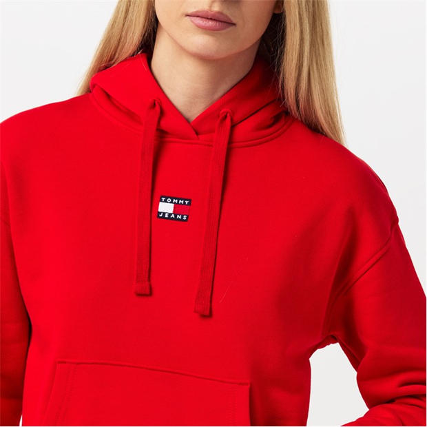 Sarkanais XNL - Tommy Jeans - Badge Hoodie