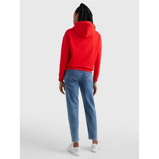 Sarkanais XNL - Tommy Jeans - Badge Hoodie
