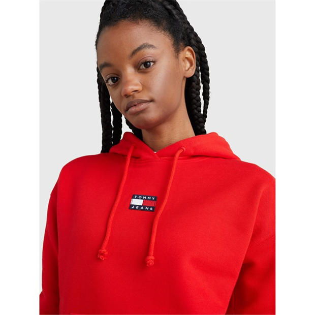 Sarkanais XNL - Tommy Jeans - Badge Hoodie