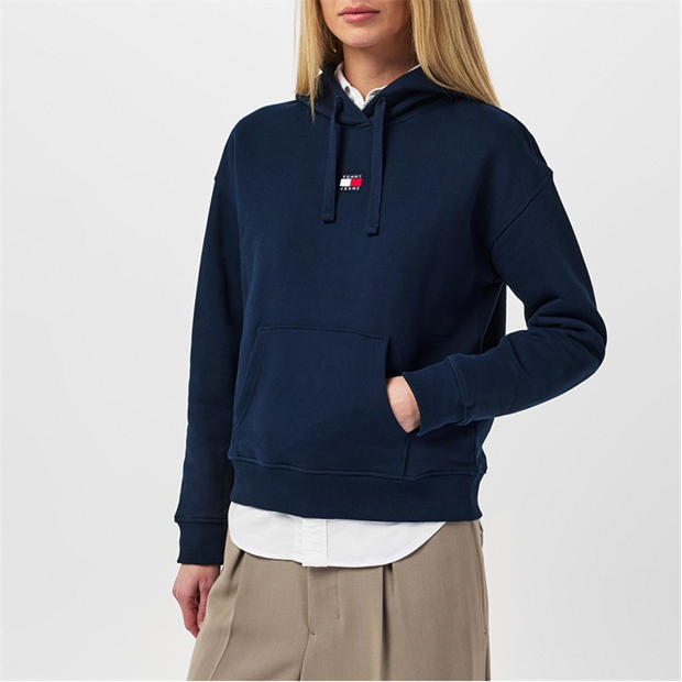 TWILGHT NVY C87 - Tommy Jeans - Badge Hoodie