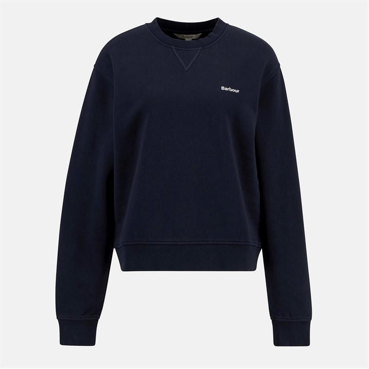 Barbour Women's Blue Bede Oversized Sweatshirt in Size 8, Sports Direct