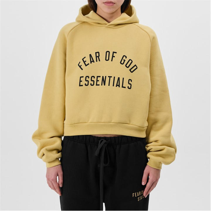 Fear Of God Essentials Women's Yellow Heavy Fleece State Hoodie in Size 12, Sports Direct