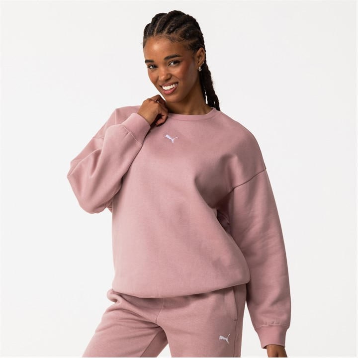 Puma Women's Pink Oversized Sweatshirt in Size 14, Sports Direct