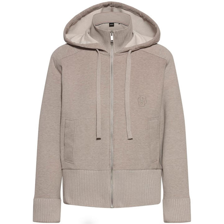 Boss Women's Grey Eburr Over The Head Hoodie in Size 12, Sports Direct