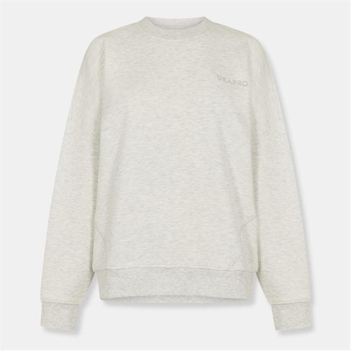 Usa Pro Women's Grey Classic Sweatshirt in Size 16, Sports Direct