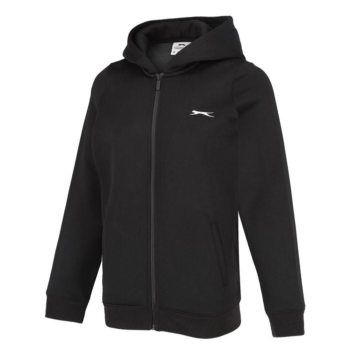 Slazenger Women's Black Fitted Full Zip Hoodie in Size 20, Sports Direct