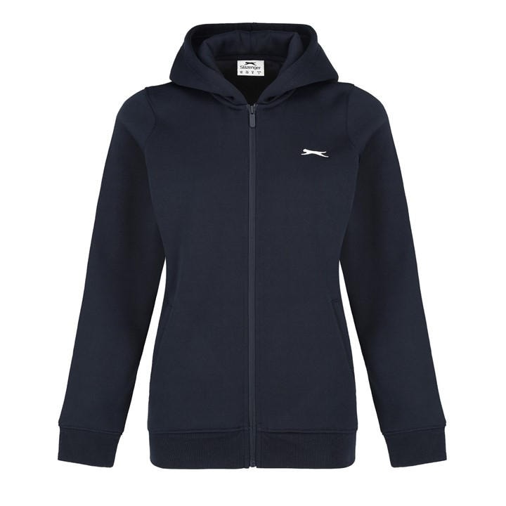 Slazenger Women's Blue Fitted Full Zip Hoodie in Size 20, Sports Direct