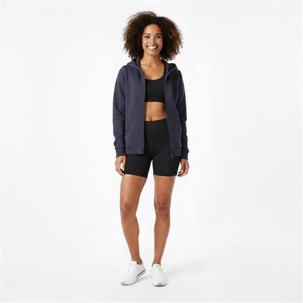 Charcoal - Slazenger - Fitted Full Zip Hoodie Womens