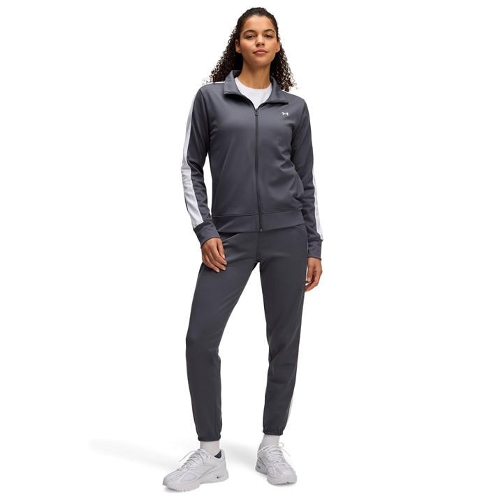 Under Armour Women's Grey Tricot Tracksuit in Size 8, Sports Direct
