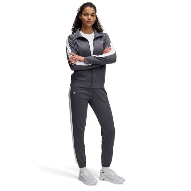 Grey - Under Armour - Tricot Tracksuit Womens