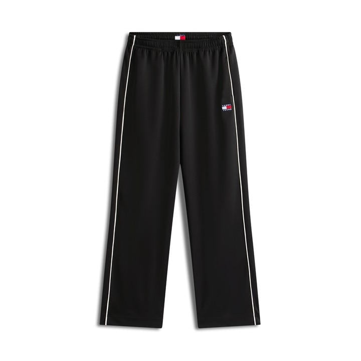 Tommy Jeans Women's Black Archive Open Hem Woven Tracksuit Joggers in Size 10, Sports Direct