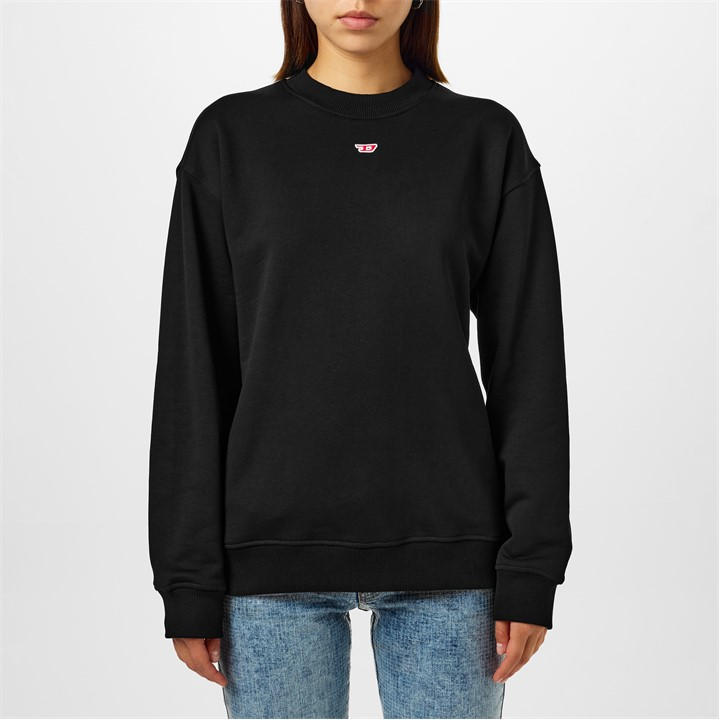 Diesel Women's Black S-Boxt-D Sweatshirt in Size 10, Sports Direct