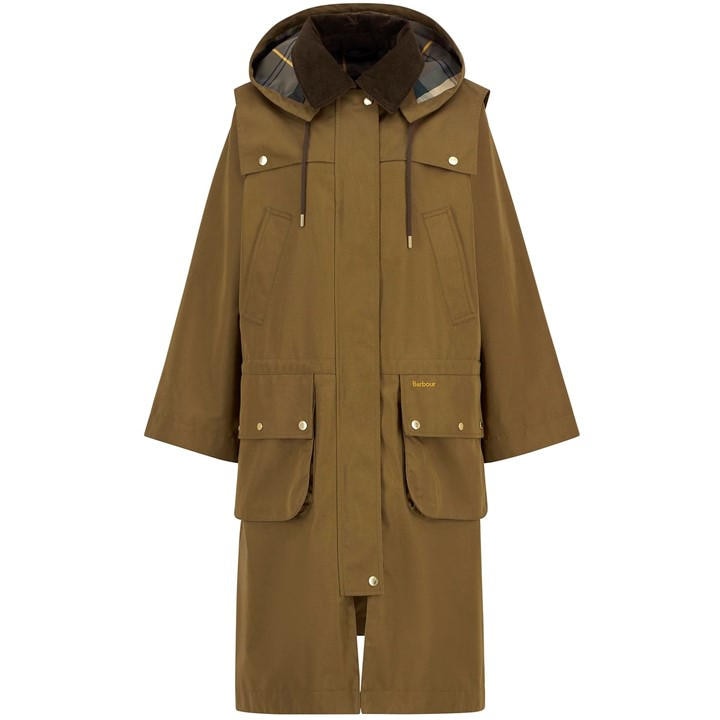 Barbour Women's Green Bilsdale Showerproof Jacket in Size 14, Sports Direct