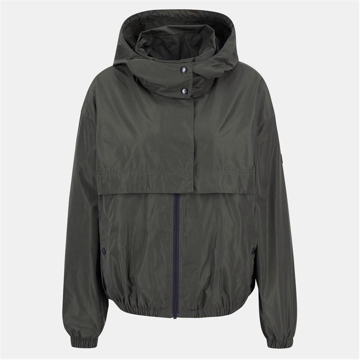 International  Women's  Lolita Showerproof Long Sleeve Concealed Hood Rain Anorak, Football by Barbour  in Size 12, Sports Direct