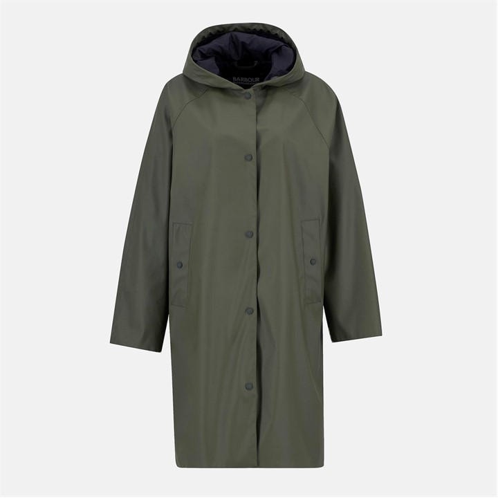 International  Women's  Recoleta Hooded Long Sleeve Knee Length Rain Anorak, Football by Barbour  in Size 16, Sports Direct