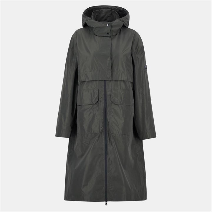 International  Women's  Roxanna Showerproof Concealed Hood Long Sleeve Rain Anorak, Football by Barbour  in Size 16, Sports Direct