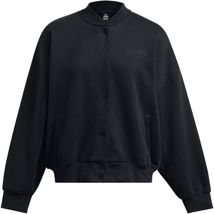 Under Armour Women's Black Lightweight Varsity Bomber Jacket in Size 16, Sports Direct
