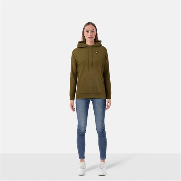 Głęboki oliwkowy - Lyle and Scott - Women's Oversized Hoodie