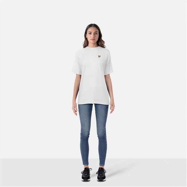 Biały - Lyle and Scott - Oversized Tee