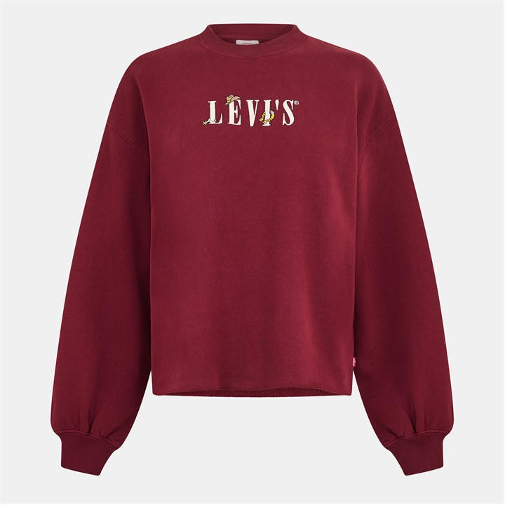 Levis Women's Red Crew Sweatshirt in Size 8, Sports Direct