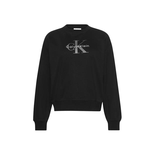 Black - Calvin Klein Jeans - Women's Cotton Crew Sweatshirt