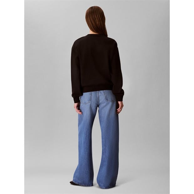 Black - Calvin Klein Jeans - Women's Cotton Crew Sweatshirt