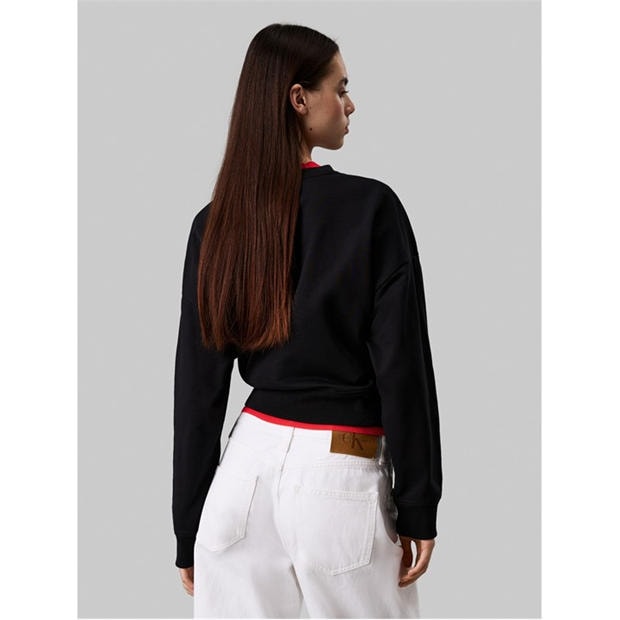 Black - Calvin Klein Jeans - Women's Cotton Crew Sweatshirt