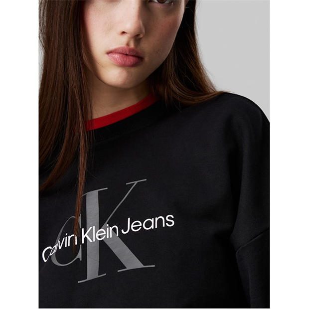 Black - Calvin Klein Jeans - Women's Cotton Crew Sweatshirt