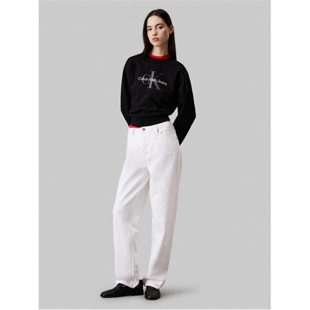 Black - Calvin Klein Jeans - Women's Cotton Crew Sweatshirt