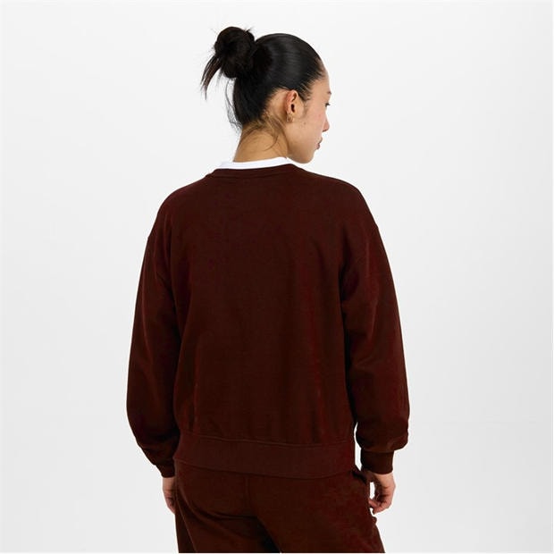 Mocha Brown - Calvin Klein Jeans - Women's Cotton Crew Sweatshirt