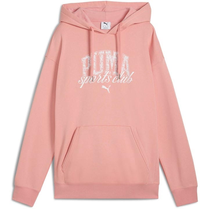 Puma Women's Pink Overhead Hoodie in Size 10, Sports Direct