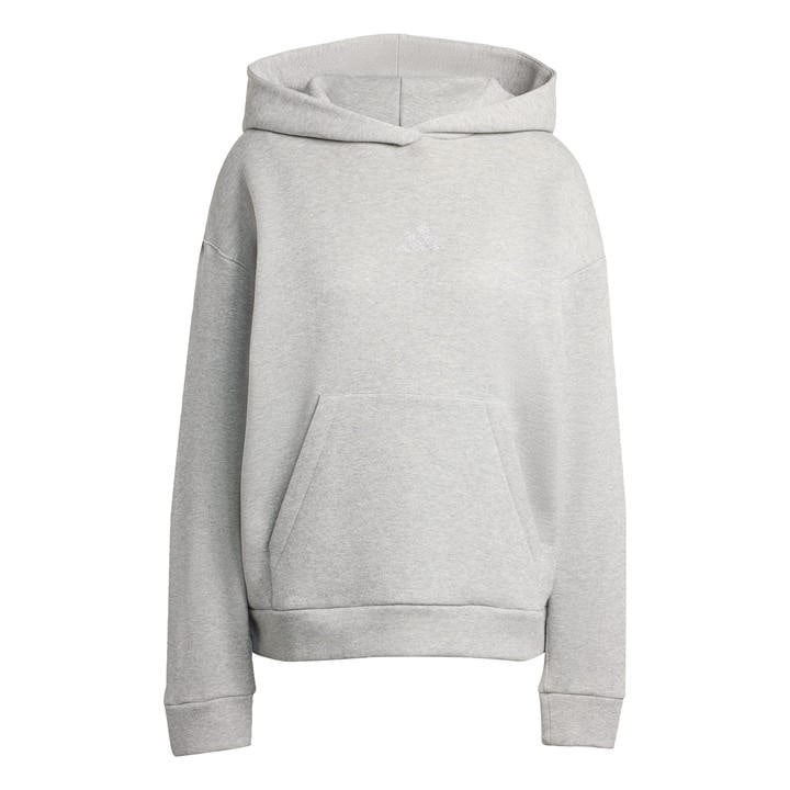 Adidas Women's Silver Glitter Over-The-Head Hoodie in Size L, Sports Direct