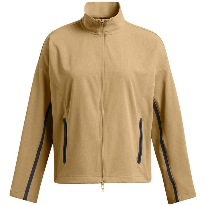 Under Armour Women's Brown Vented Unstoppable Tracksuit Top in Size 8, Sports Direct