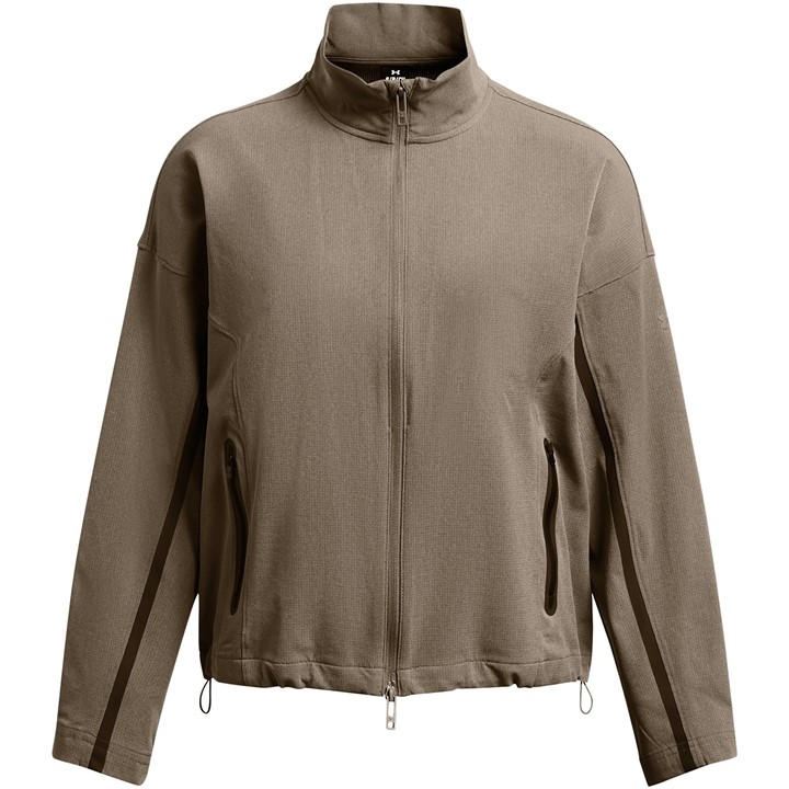 Under Armour Women's Brown Vented Unstoppable Tracksuit Top in Size 10, Sports Direct