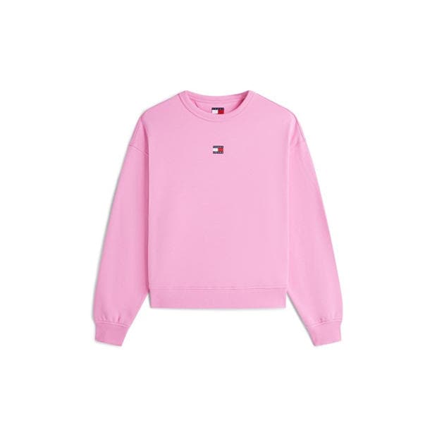 Pink Daisy - Tommy Jeans - Women's Badge Crew Sweatshirt