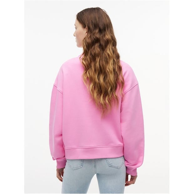 Pink Daisy - Tommy Jeans - Women's Badge Crew Sweatshirt