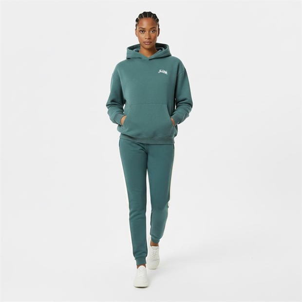Green/White - Jack Wills - Women's JW Script Hoodie