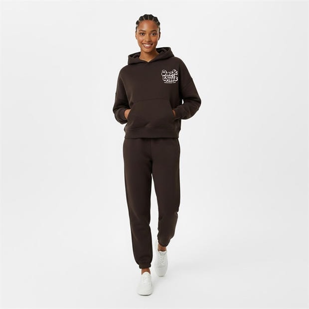 Chocolate - Jack Wills - Women's JW Bubble Hoodie