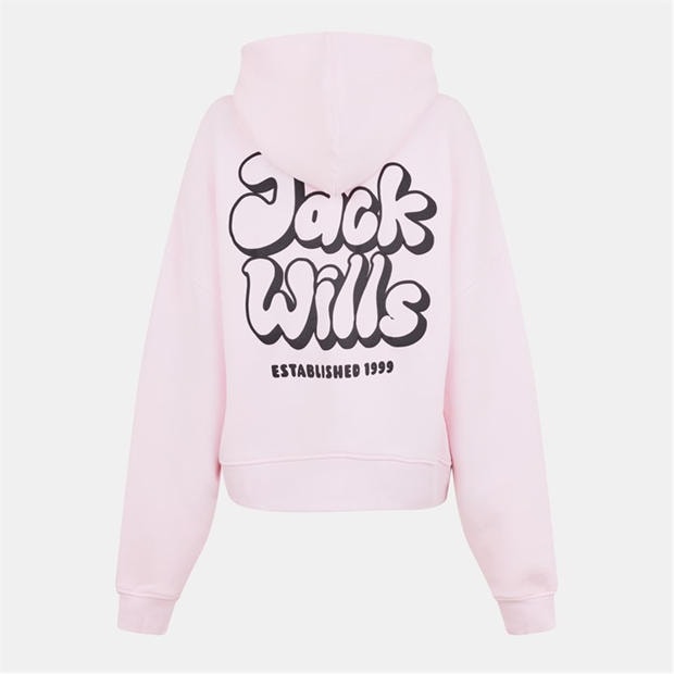 Pink - Jack Wills - Women's JW Bubble Hoodie