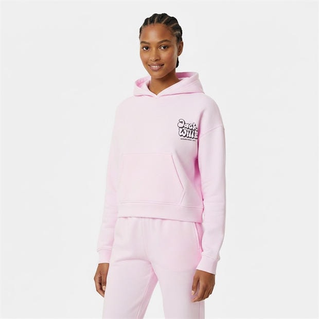 Pink - Jack Wills - Women's JW Bubble Hoodie