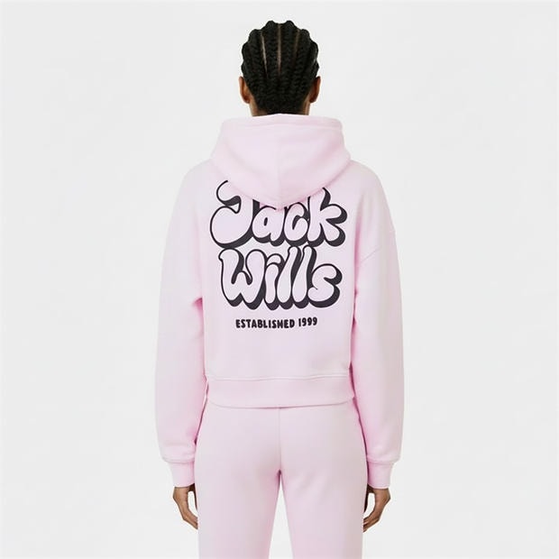 Pink - Jack Wills - Women's JW Bubble Hoodie