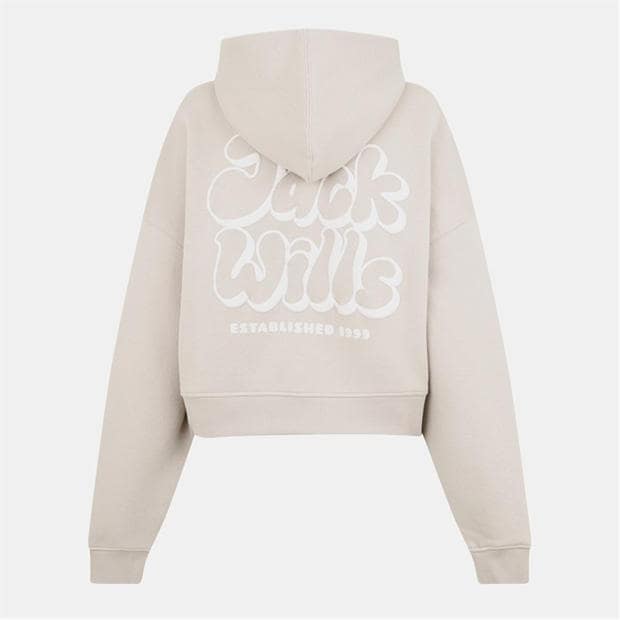 Cream - Jack Wills - Women's JW Bubble Hoodie