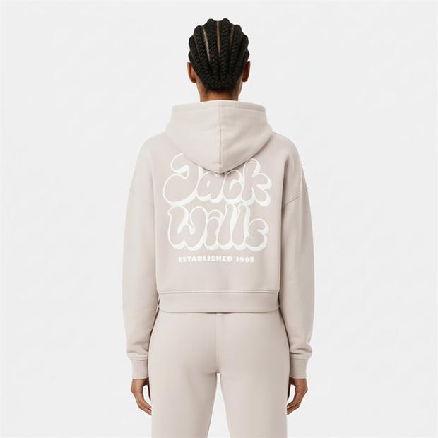 Cream - Jack Wills - Women's JW Bubble Hoodie