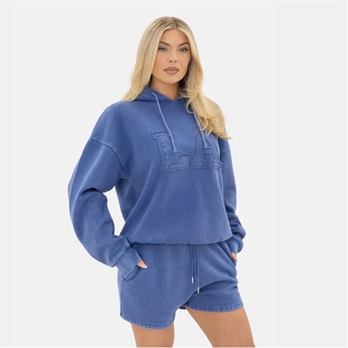 I Saw It First - LA Embroidered Washed Hoody