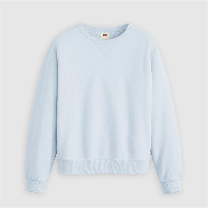 Levis Women's Blue Heritage Crew Sweatshirt in Size 8, Sports Direct